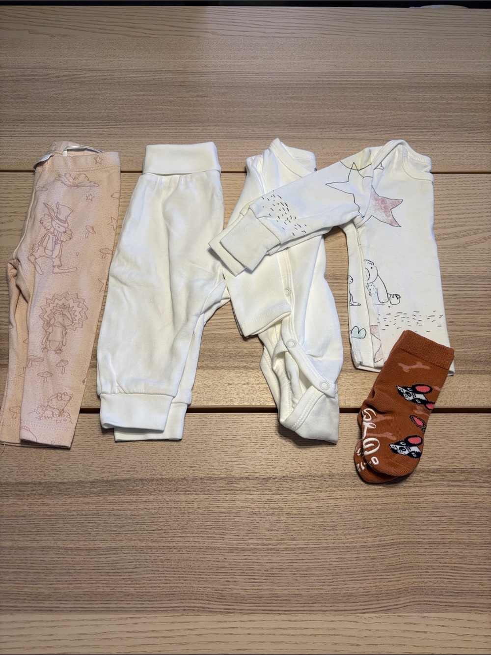 Cream & Pink Baby One-Piece Bodysuit Set — Soft Everyday Essentials